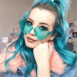 Retro Love Heart Sunglasses For Women